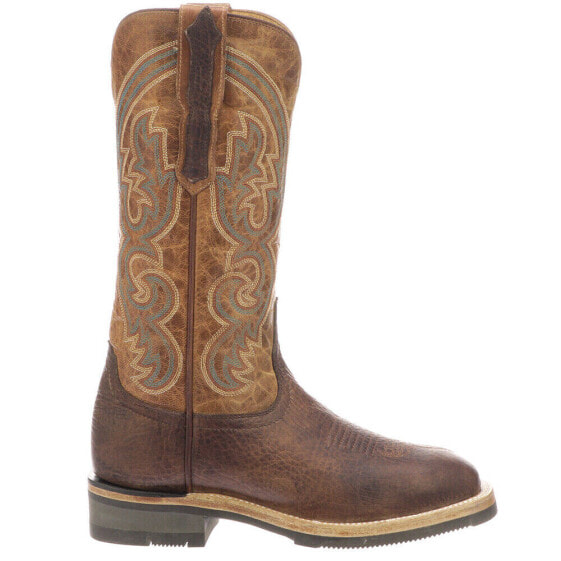 Lucchese Ruth Square Toe Cowboy Womens Brown Casual Boots M3692-WF