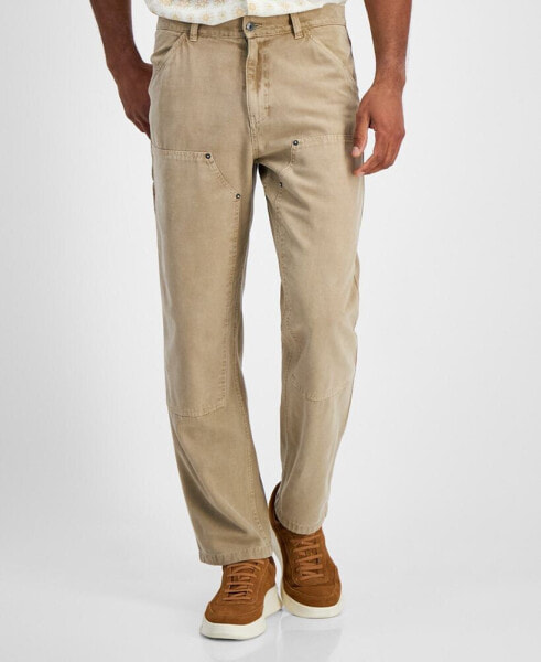 Men's Straight-Fit Cotton Cargo Pants