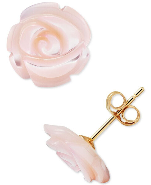 Серьги Macy's Mother-of-Pearl Flower Stud