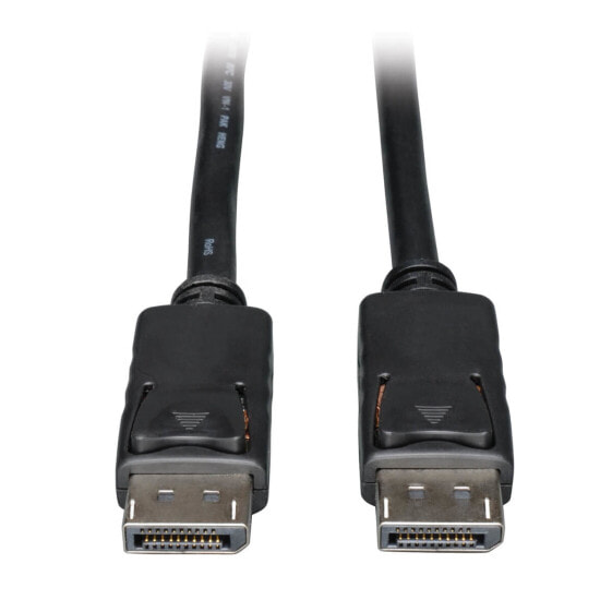 Tripp P580-015 DisplayPort Cable with Latching Connectors - 4K 60 Hz (M/M) - Black - 15 ft. (4.57 m) - 4.57 m - DisplayPort - DisplayPort - Male - Male - 3840 x 2160 pixels