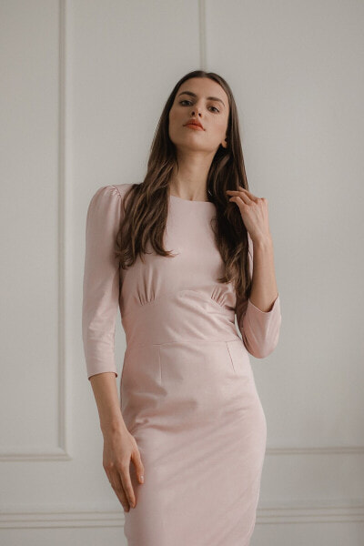 Платье Lenitif Sukienka L079 Розовое