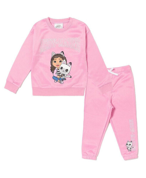 Pandy Paws Girls Fleece Sweatshirt and Pants Set Toddler |Child