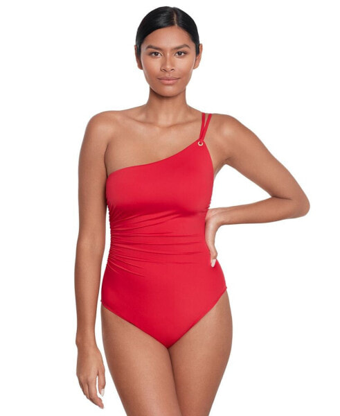 Women's Double-Strap One-Shoulder Swimsuit