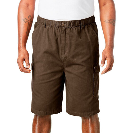 Big & Tall by KingSize Renegade 9" Full Elastic Waist Cargo Shorts