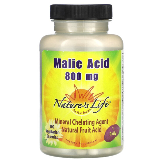 Malic Acid , 800 mg, 100 Vegetarian Capsules