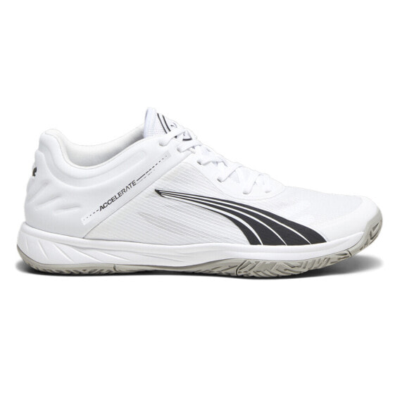 Puma Accelerate Turbo Lace Up Mens White Sneakers Casual Shoes 10734002