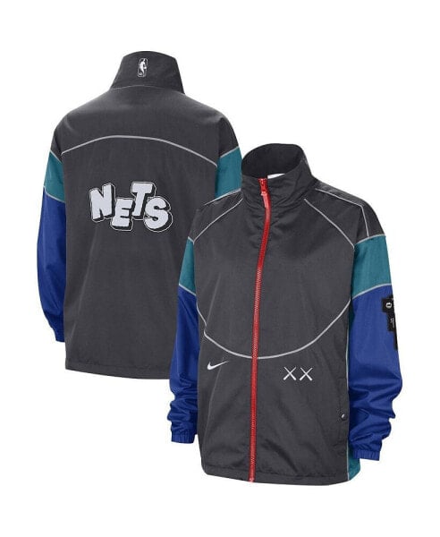 Women's Charcoal Brooklyn Nets 2023/24 City Edition Courtside Swoosh Fly Full-Zip Jacket