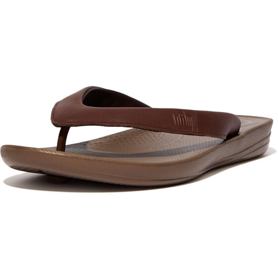 Сланцы FitFlop Iqushion Leather Flip Flops