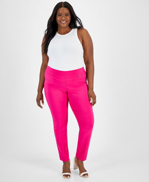 Plus Size Bengaline Skinny Pants, Created for Macy's