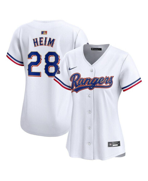 Women's Jonah Heim White Texas Rangers 2024 Gold Collection Limited Player Jersey