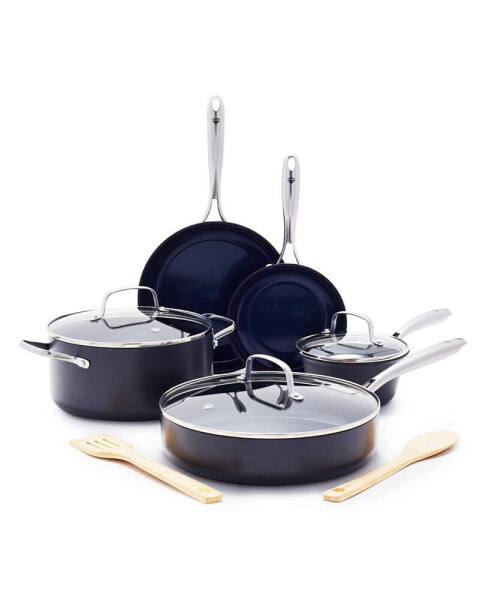 Hard Anodized Ceramic Nonstick 10 Piece Cookware Set