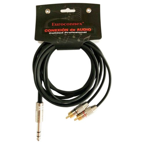 EUROCONNEX 4318-1 RCA To Jack Cable jack 3.5 cable 1 m 6.3 mm