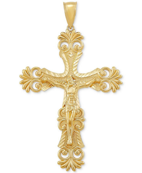 Крест Crucifix в золоте 10k Macy's Ornate.