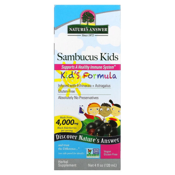 Kid's Sambucus Liquid , 4,000 mg, 4 fl oz (120 ml)