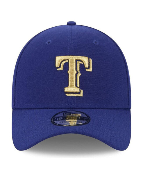 Men's Royal Texas Rangers 2024 Gold Collection 39THIRTY Flex Hat