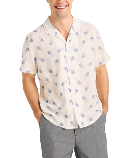 Рубашка мужская Nautica Miami Vice x Printed Short Sleeve Button-Front Camp Shirt