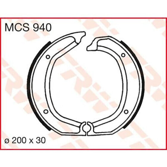 TRW BMW R 100 78 Rear Brake Shoe