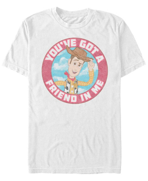 Disney Pixar Men's Toy Story Woody Friend in Me, Short Sleeve T-Shirt