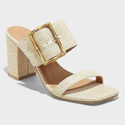 Women's Bristol Mule Heels - Universal Thread Beige 12