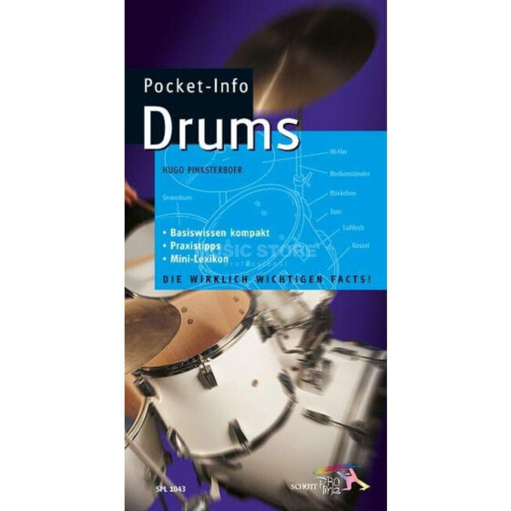 Schott Music Pocket-Info Drums Basiswissen im Mini-Lexikon