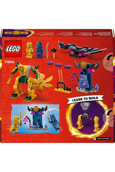 Конструктор пластиковый LEGO NINJAGO® Arin’in Savaş Robotu 71804 - 4 Yaş ve Üzeri İçin Yapım Seti (104 Parça)