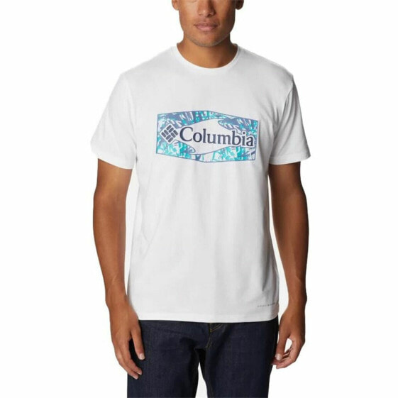 Short-sleeve Sports T-shirt Columbia Sun Trek™ White