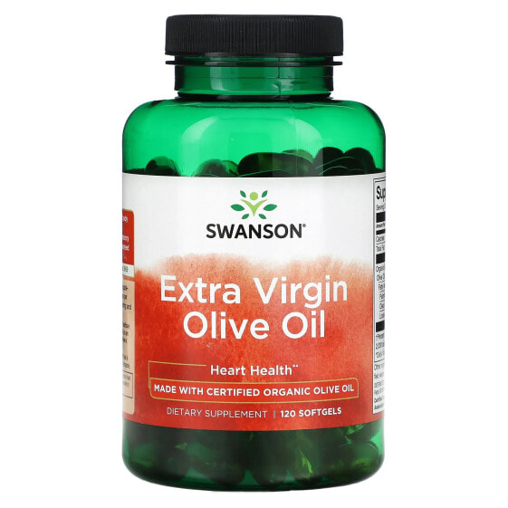 Swanson, Оливковое масло холодного отжима, 120 мягких таблеток