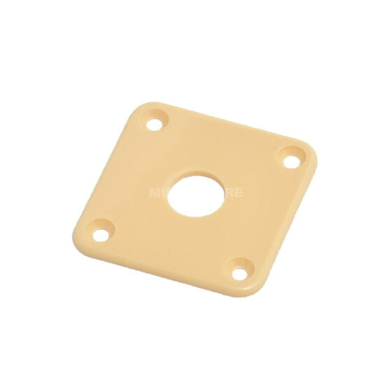 Göldo JLPPK 4-Hole Square Jack Plate for Les Paul (Cream)