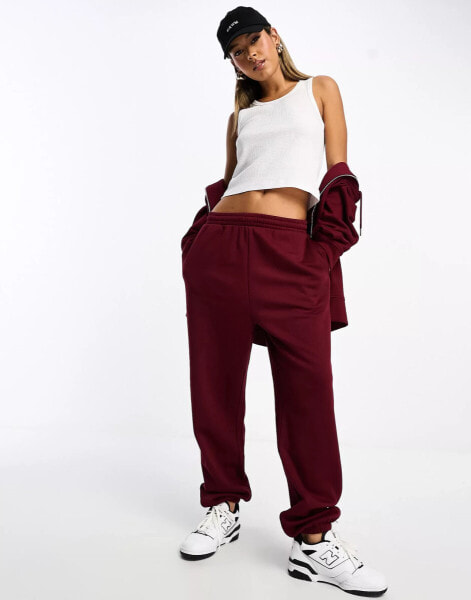 ASOS DESIGN – Ultimate – Jogginghose in Kastanienbraun