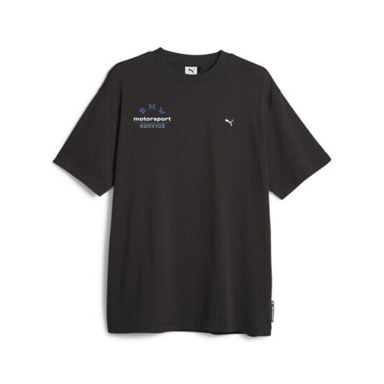 Puma Graphic Crew Neck Short Sleeve T-Shirt X Bmw Mens Black Casual Tops 6224550