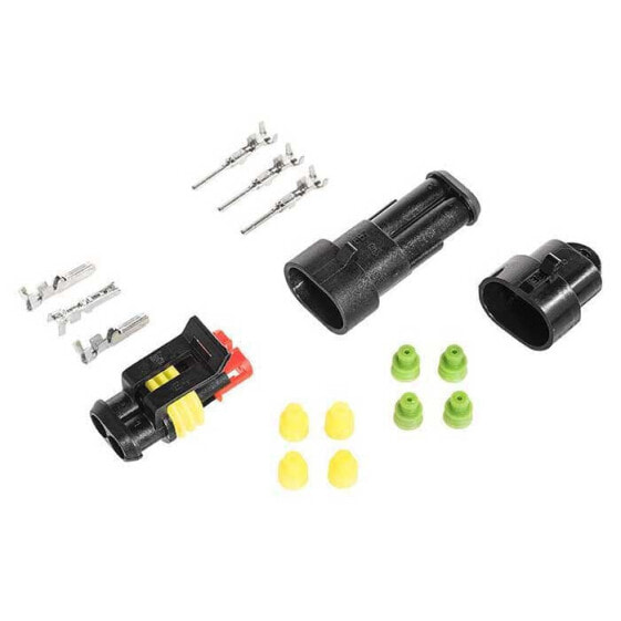 TOURATECH 2Pol Superseal Set Including Dummy Plug Conector Cover