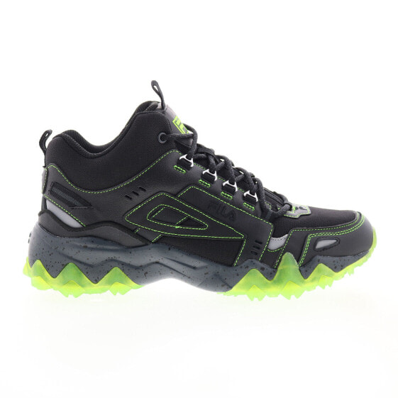 Fila Oakmont TR Mid 1JM01257-047 Mens Black Leather Athletic Hiking Shoes 9