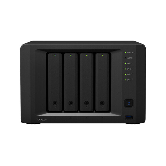 Synology DVA3221 - 32 channels - 8000 MB - DDR4 - 2048 user(s) - H.264 - H.265 - MPEG4 - Multi