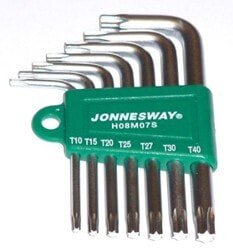 Jonnesway Key Torx Type "L" SET 7CZ. Короткие H08M07S