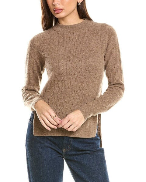 Malo Cashmere Pointelle Wool & Cashmere-Blend Sweater Women's