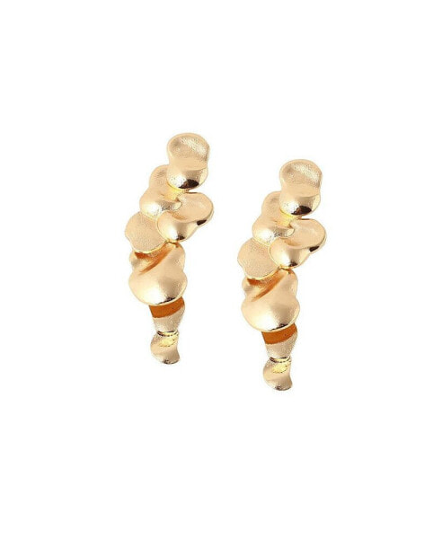 Women's Gold Abstract Drop Earrings