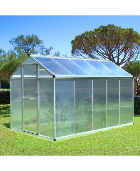 10' L x 6' W Outdoor Walk-In Cold Frame Garden Greenhouse Planter