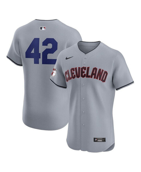 Men's Gray Cleveland Guardians Road 2024 Jackie Robinson Day Elite Jersey