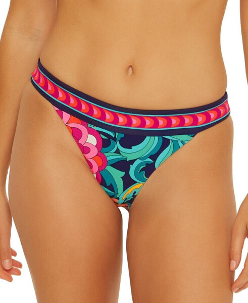 Women's India Garden Banded Hipster Bikini Bottoms, Created for Macy's