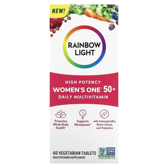 Women's One 50+, Daily Multivitamin, High Potency , 60 Vegetarian Tablets