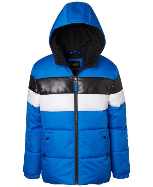 iXtreme Big Boys Colorblocked Hooded Puffer Jacket