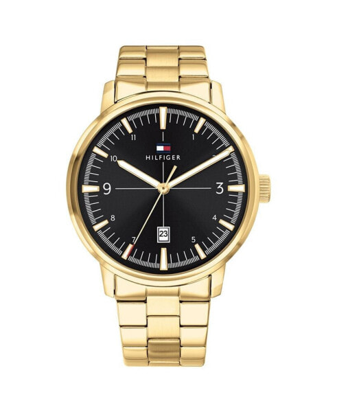 Men's Gold Plated Stainless Steel Bracelet Watch, 44mm, Created For Macys