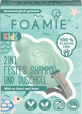 Festes Shampoo & Duschgel 2in1 grün, 80 g