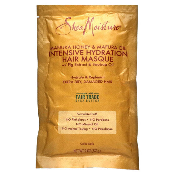 Маска для волос с медом манука и маслом мафуры SheaMoisture Intensive Hydration Hair Masque, 2 унции (57 г)