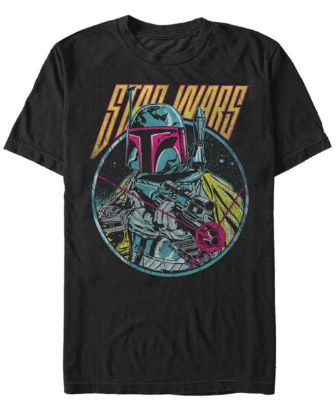 Star Wars Men's Classic Boba Fett Blaster Short Sleeve T-Shirt