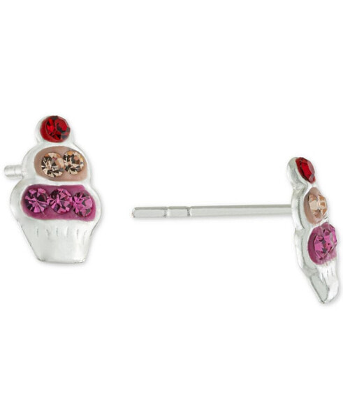 Cubic Zirconia Sundae Stud Earrings in Sterling Silver, Created for Macy's