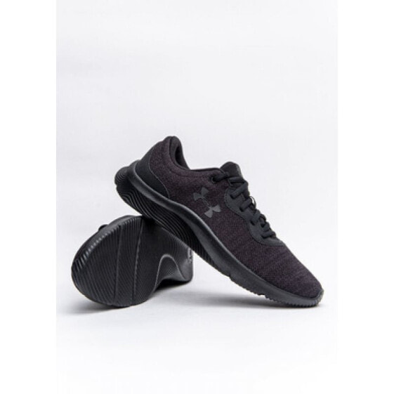 Мужские кроссовки спортивные для бега черные текстильные низкие Under Armor 2 M 3024134-002 shoes