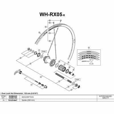 SHIMANO RX05 Spoke