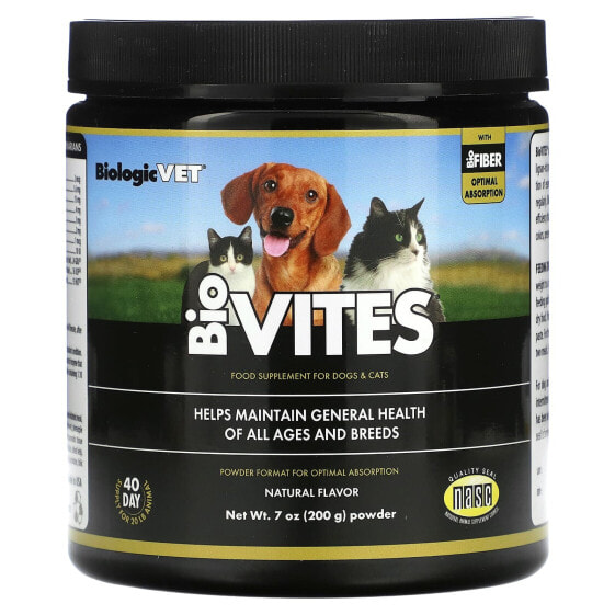 BiologicVet, BioVites, For Dogs & Cats, Natural, 7 oz (200 g)