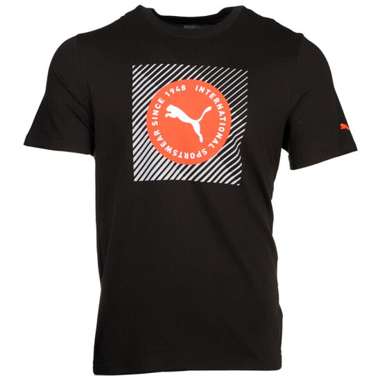 Футболка мужская PUMA Fadeout Graphic Crew Neck Short Sleeve 67450 черная